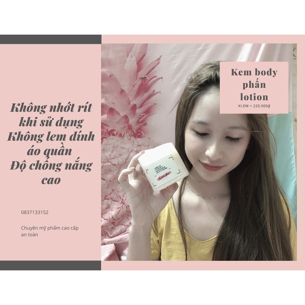 Kem trắng da body (hạt phấn Mỹ) | BigBuy360 - bigbuy360.vn