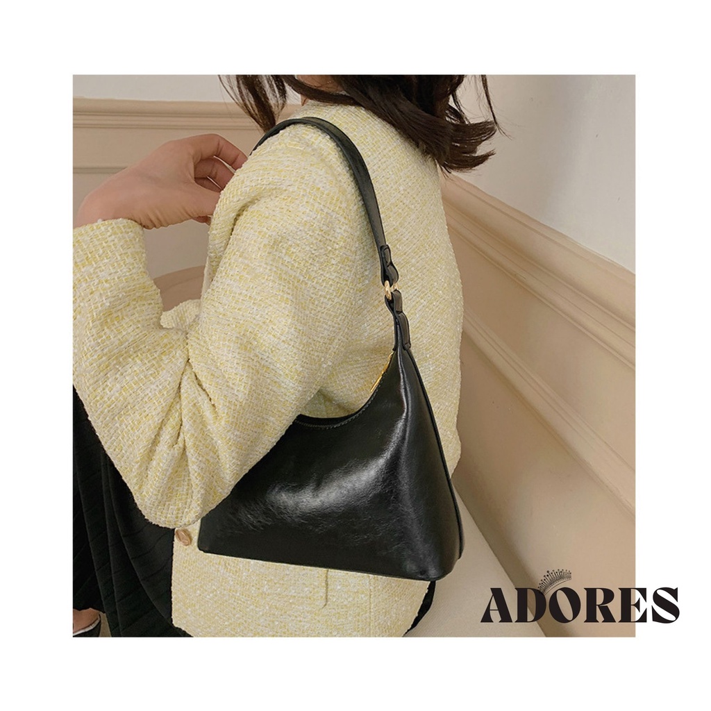 Túi xách nữ công sở kẹp nách dáng thuyền da trơn thời trang B8