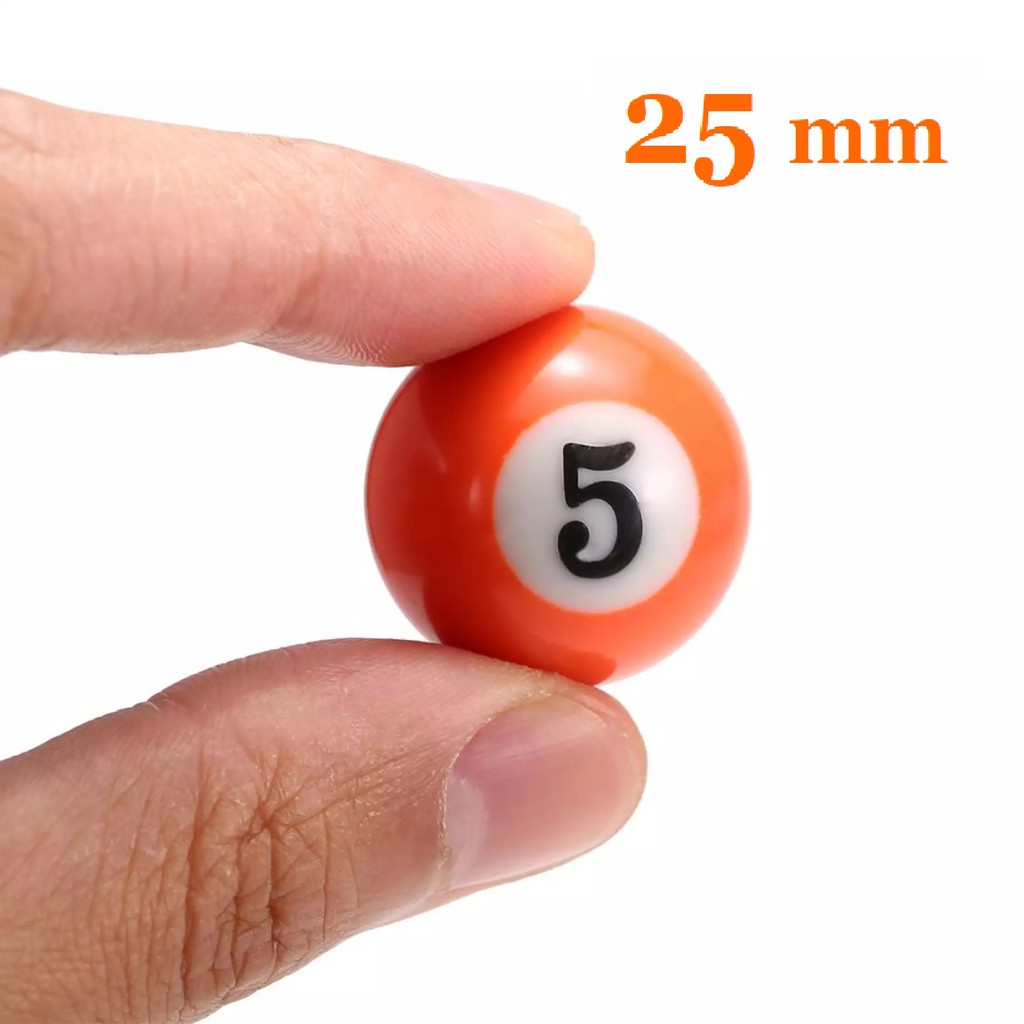 Bộ 16 viên bi/bóng bida mini đường kính 25 mm dành cho bàn bida trẻ em