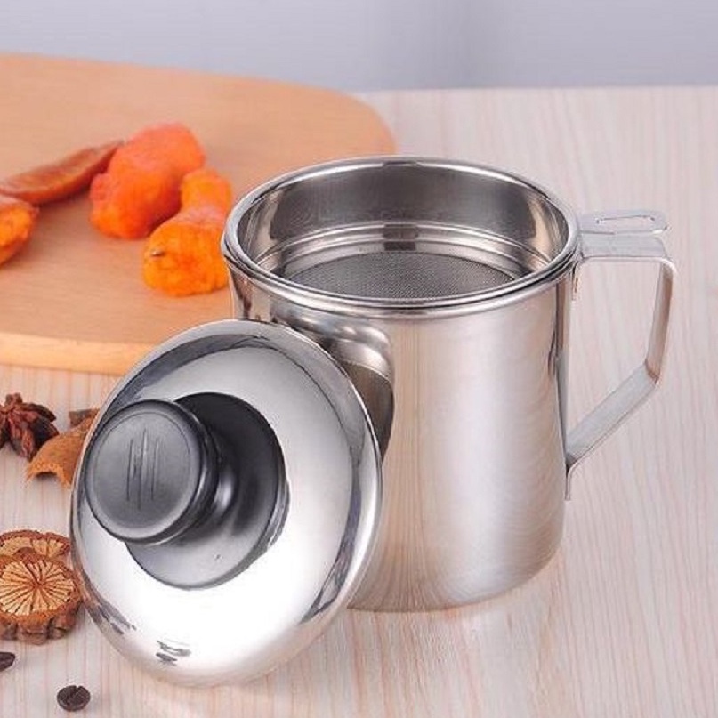 Ca Lọc Dầu - Ca Inox Lọc Cặn Dầu Ăn - Mỡ Thừa Tái Sử Dụng 101220
