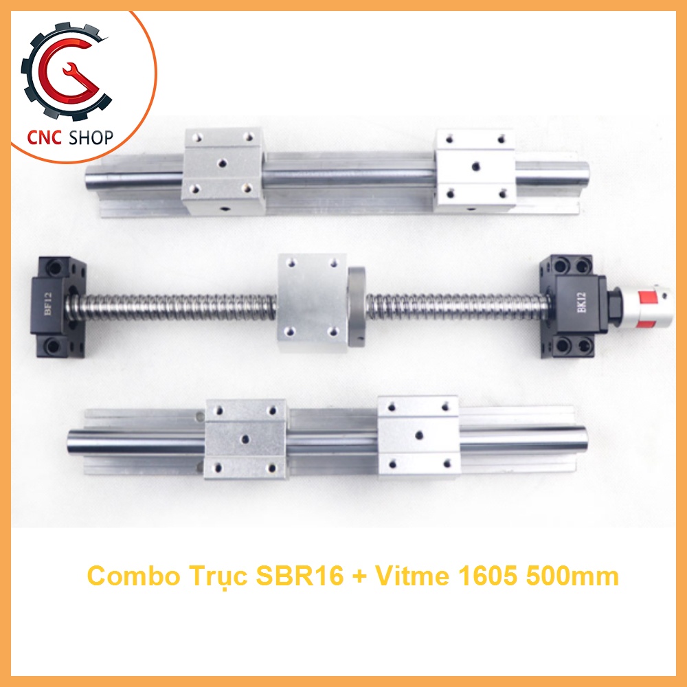 COMBO TRỤC SBR16 + VITME 1605 500MM