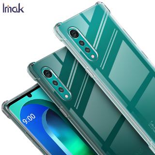 Ốp điện thoại Imak bằng silicon mềm trong suốt chống sốc cho LG Velvet 5G / 4G