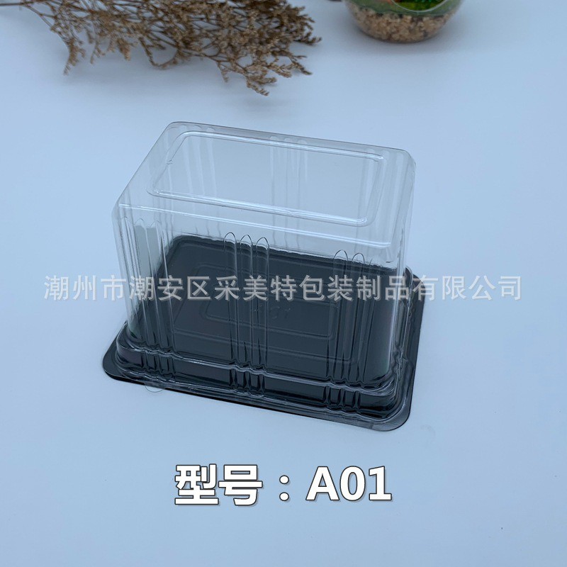 Set 50 Hộp Nhựa Đựng Bánh Chữ Nhật A01