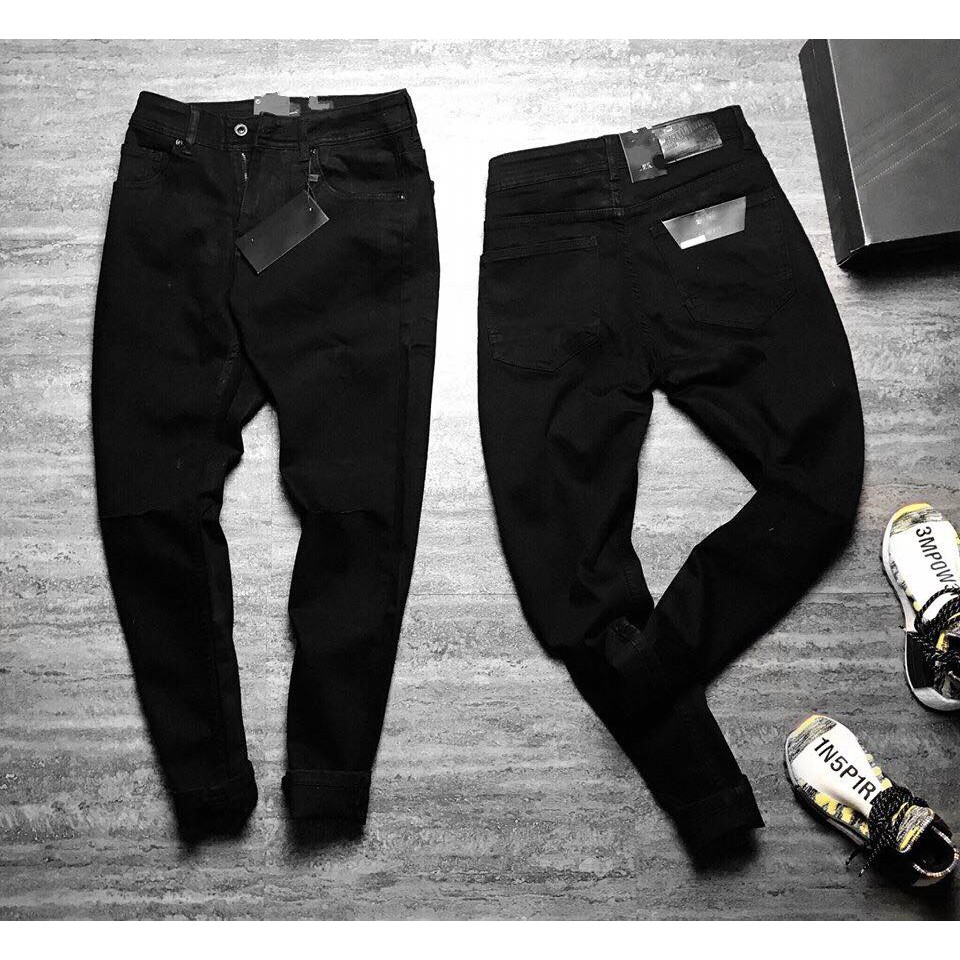 Quần jean nam đen trắng form chất cực đẹp | BigBuy360 - bigbuy360.vn