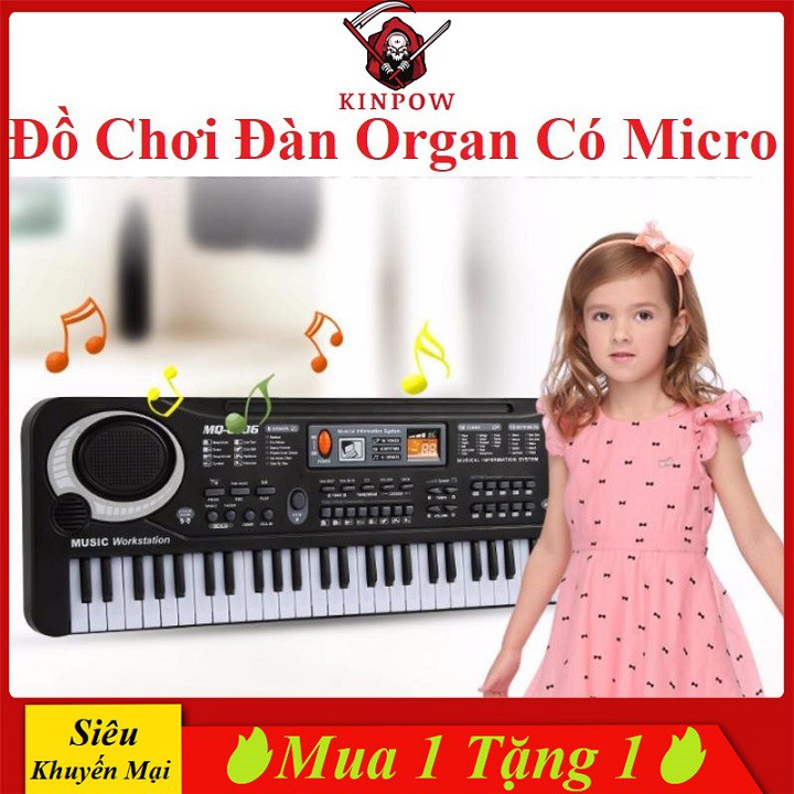 Đồ Chơi Đàn Organ Có Micro KINPOW Cao Cấp Đa Dạng Mẫu Cho Bé Phát Triển Trí Tuệ