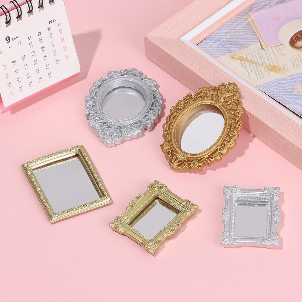Gương Trang Trí Nhà Búp Bê Mini Xinh Xắn