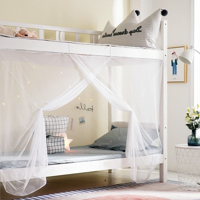 Ký túc xá sinh viên màn chống muỗi được mã hóa 1,2 mét ga trải giường người dày ký túc xá 0,9 mét giường khung nhà tầng