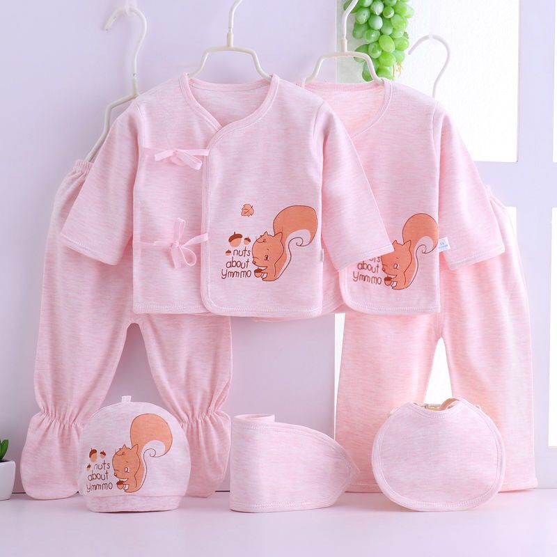 Set 7 Món Đồ Lót Cotton Thời Trang Xuân Thu Cho Bé Sơ Sinh