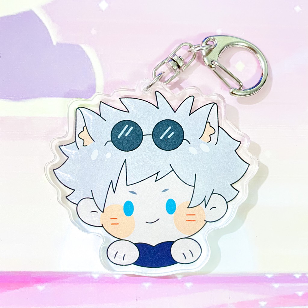 ( Mica trong acrylic ) Móc khóa JUJUTSU KAISEN CHÚ THUẬT HỒI CHIẾN ver NEKO quà tặng xinh xắn dễ thương chibi anime