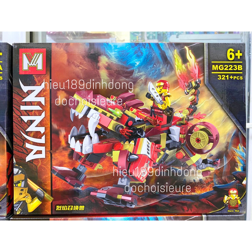 Lắp ráp xếp hình ninjago linh thú rồng mg 223