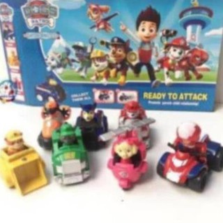 Bộ đồ chơi 7 nhân vật chú chó cứu hộ Paw Patrol chạy trớn  1KT