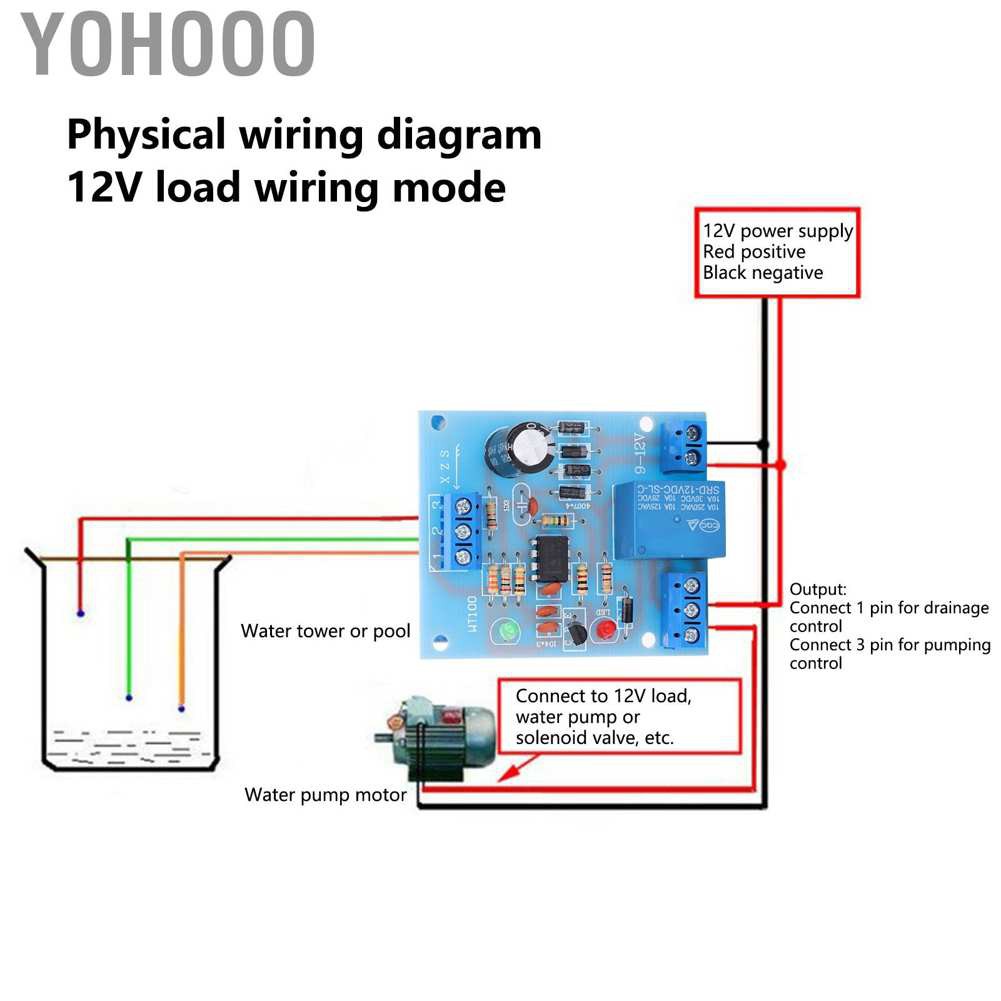 Bảng Mạch Điều Khiển Mực Nước Tự Động 12v