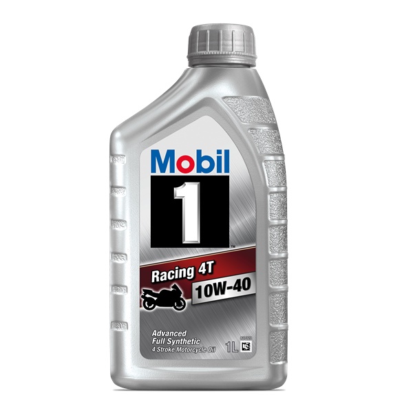 Dầu nhớt xe máy tổng hợp MOBIL 1 RACING 4T 10W40/1L