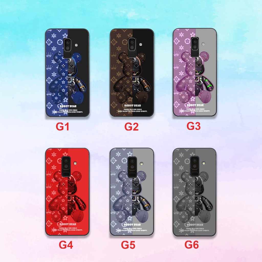 Ốp lưng Samsung Galaxy A6 PLUS - J8 hình gấu Lv siêu đẹp