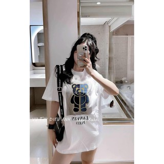 Áo thun hoạ tiết gấu Lanvin