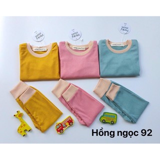 Bộ đồ cho bé - bộ len gân cho bé minky mom