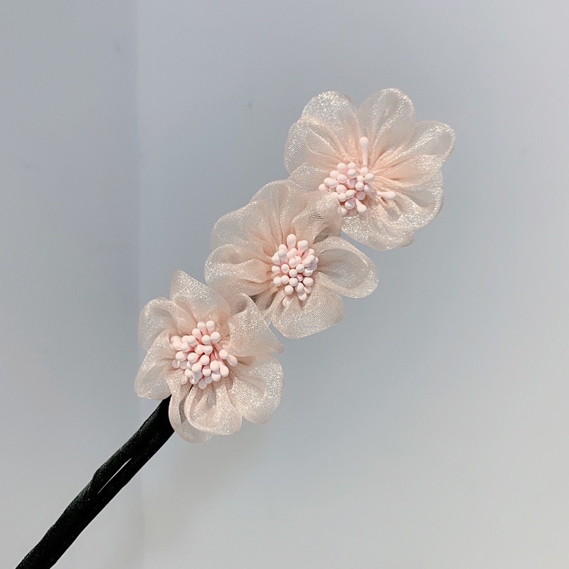 Thanh búi tóc hình hoa đáng yêu hợp thời trang dành cho nữ