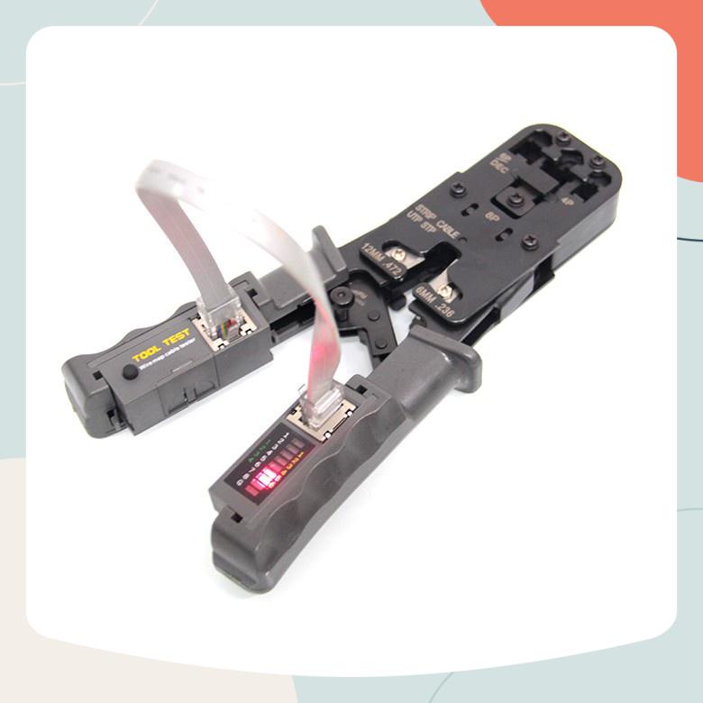 Kìm bấm dây mạng + test dây mạng HT-022