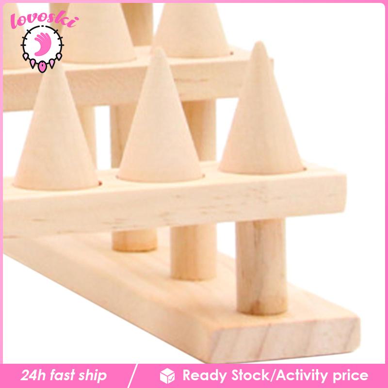 Giá Đỡ Trưng Bày Nhẫn Nhiều Tầng Bằng Gỗ DIY