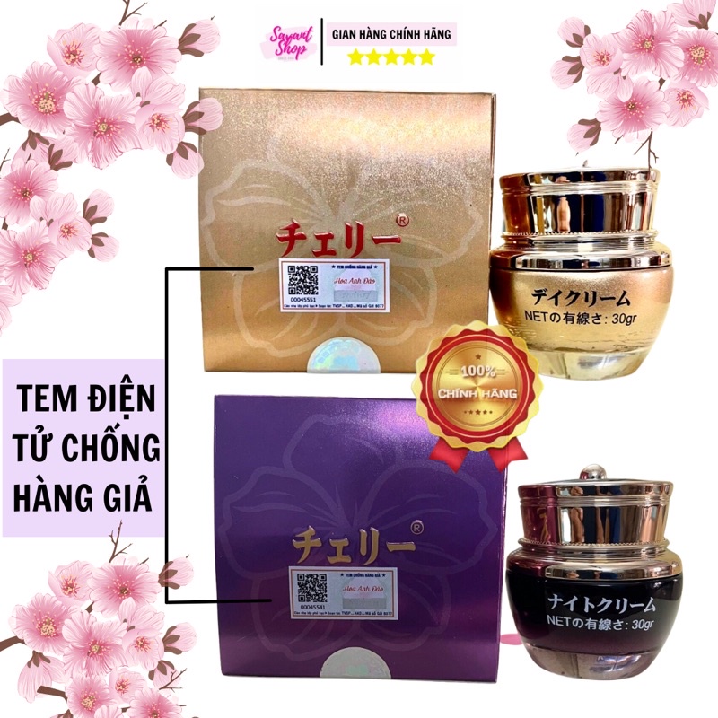 KEM HOA ANH ĐÀO NHẬT BẢN CHÍNH HÃNG DÒNG CAO CẤP NGÀY ĐÊM 30g