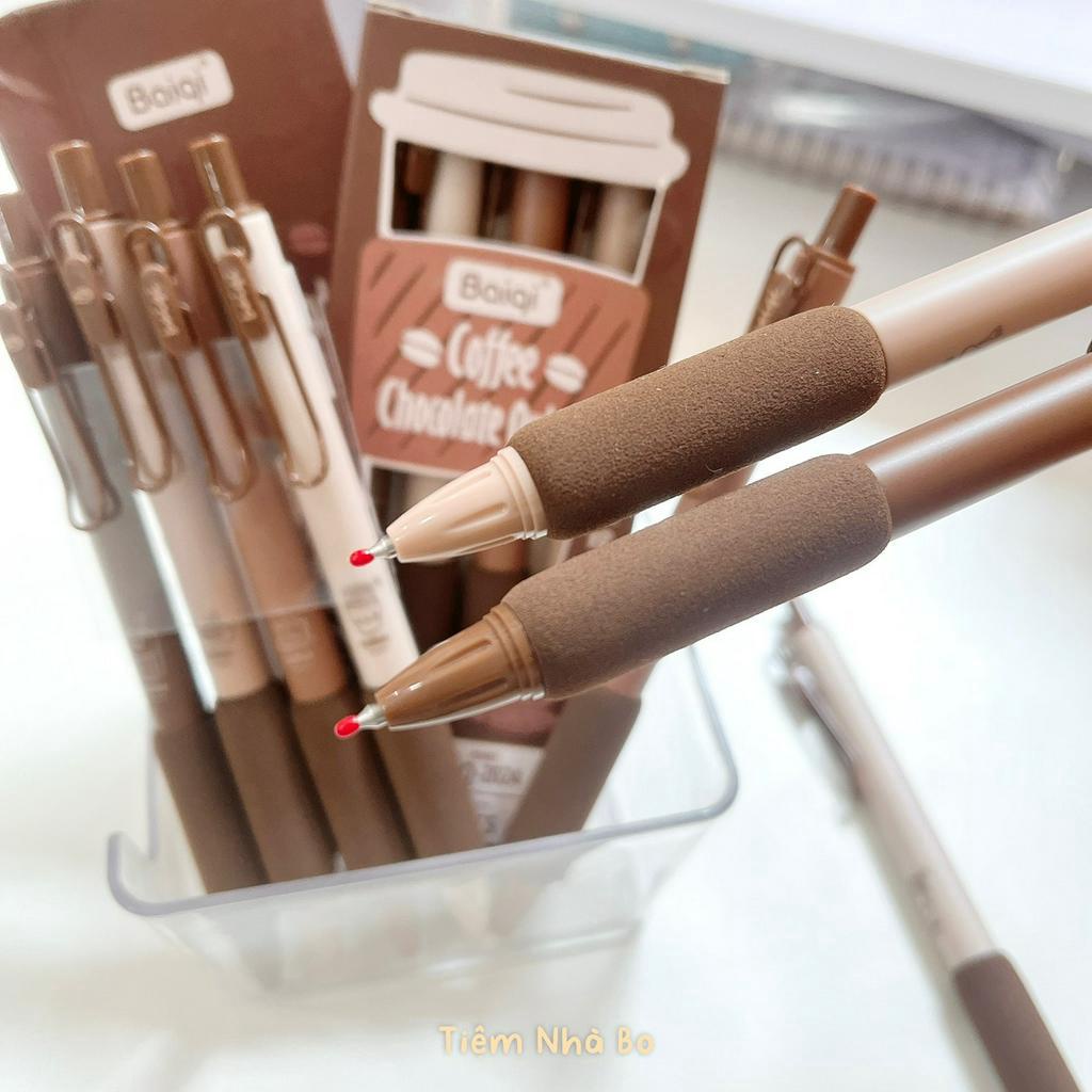 Bút bi mực đen Coffee ngòi 0.5mm