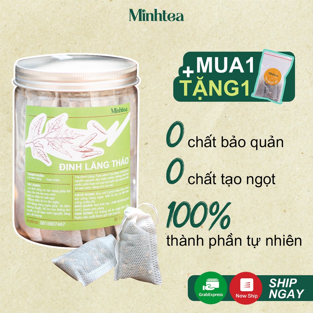 [XẢ HÀNG] Trà Đinh Lăng Thảo Minhtea ngủ ngon thanh nhiệt lợi sữa