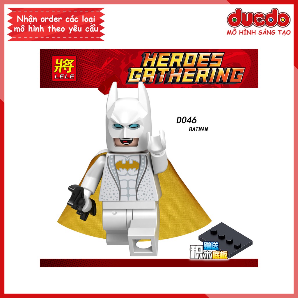 Minifigures siêu anh hùng Batman DC Comic - Đồ Chơi Lắp Ghép Xếp Hình Mini LeLe D041-D048 Mô hình