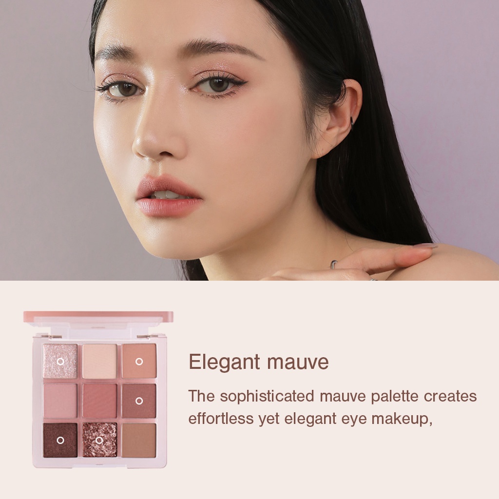 Bảng Phấn Mắt 3CE Nhiều Màu Sắc 3CE Multi Eye Color Palette (Warm vs Cool) 8.5g | Official Store 9 Shades Eye Make up Cosmetic