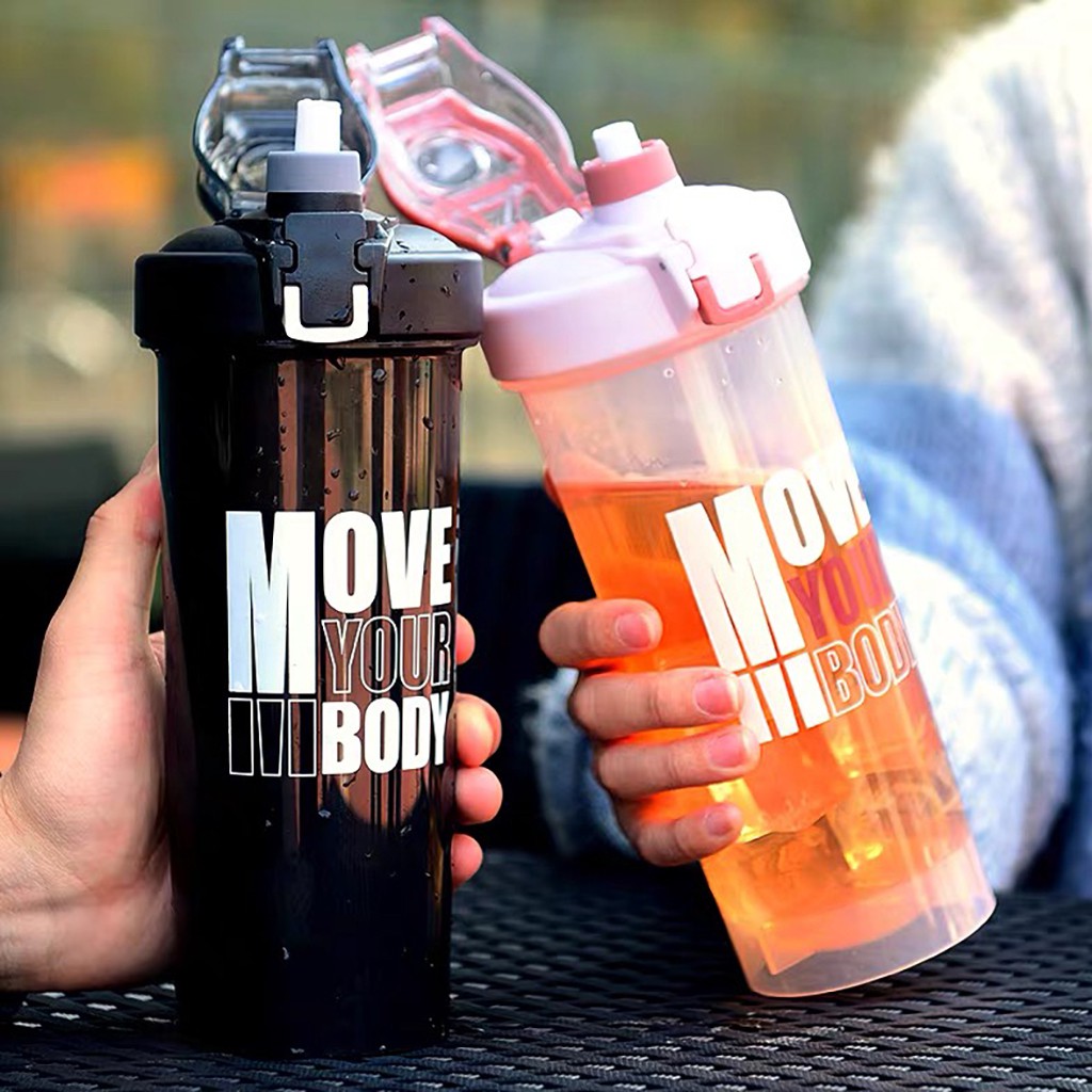 Bình nước thể thao 800ml bằng nhựa cao cấp an toàn sức khỏe shaker tập gym 3 màu sắc unisex Harry's Bottle | BigBuy360 - bigbuy360.vn