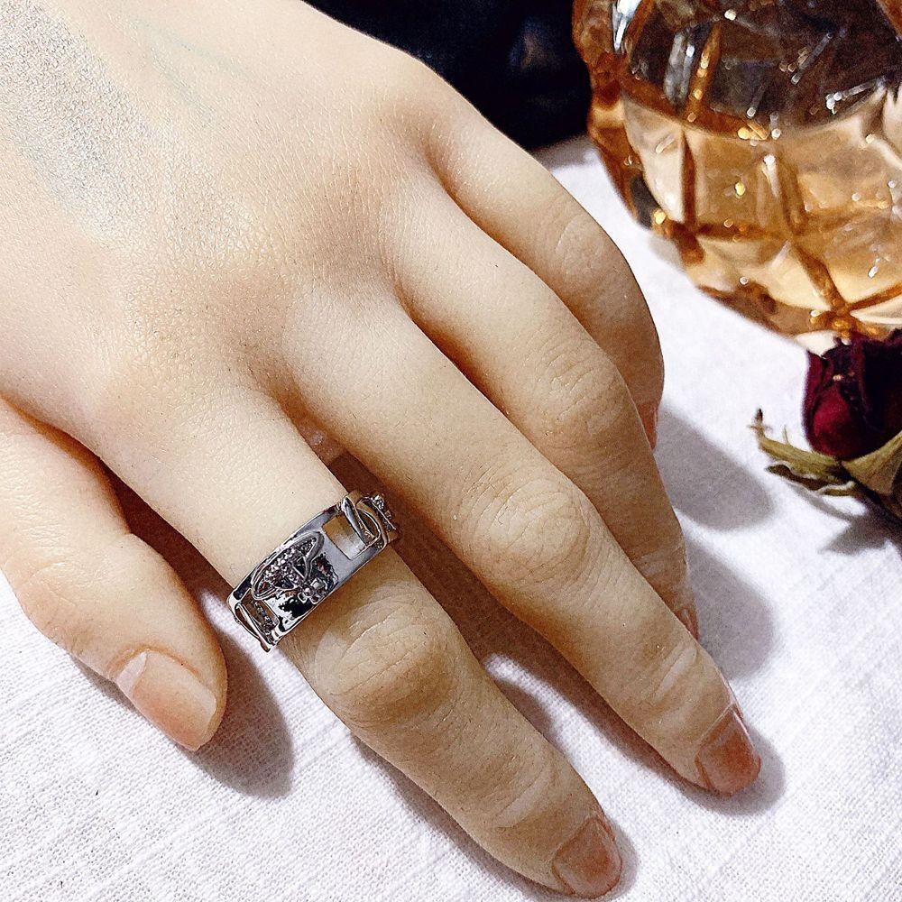 Nhẫn Thời Trang Unisex SOMEDAYZL Saturn|Phụ Kiện Trang Sức Bằng Hợp Kim Ba Chiều Rỗng