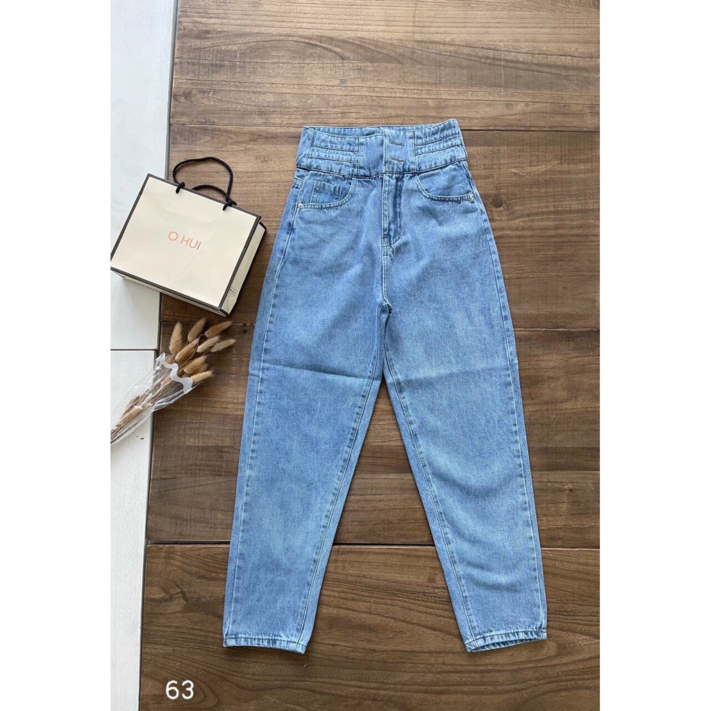 QUẦN JEAN BAGGY NỮ CẠP CAO LƯNG CÁ TÍNH MS 63 [CLIP THẬT] [FREESHIP] hàng loại 1, VẢI DÀY | BigBuy360 - bigbuy360.vn