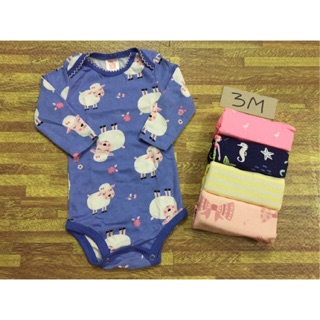 Bodysuit cho bé tay dài Carter Combo 5 cái bodysuit