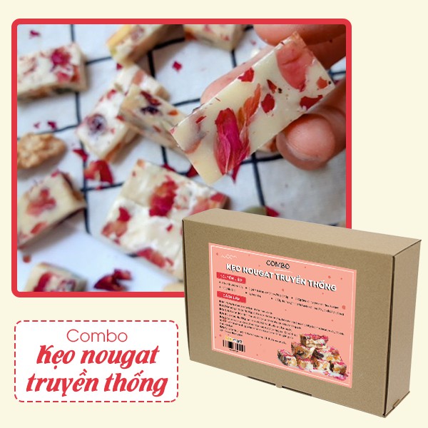 Combo nguyên liệu làm kẹo Nougat truyền thống