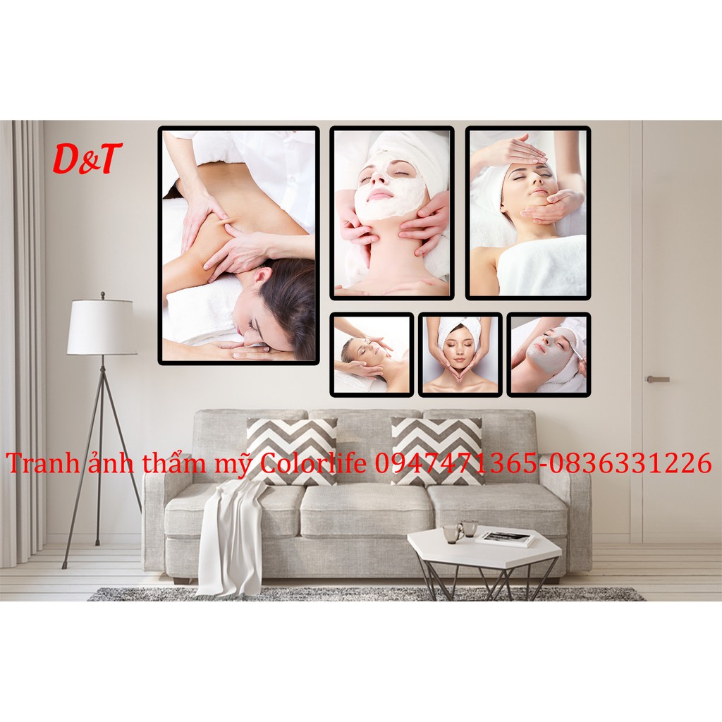 BỘ TRANH DÁN TƯỜNG SPA DECOR SPA SIÊU ĐẸP GIÁ XƯỞNG B61 COLORLIFE