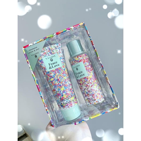 Combo 2 Món Xịt Thơm Body Mist  Với Lotion Dưỡng Thể VVlove Hương Thơm Ngào Ngạt