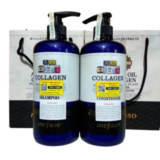Dầu gội + Xả Collagen Mefaso 850ml *2