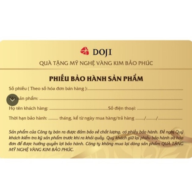 Quà tặng Kim Bảo Phúc DOJI - Trư vàng tài phát DEP004