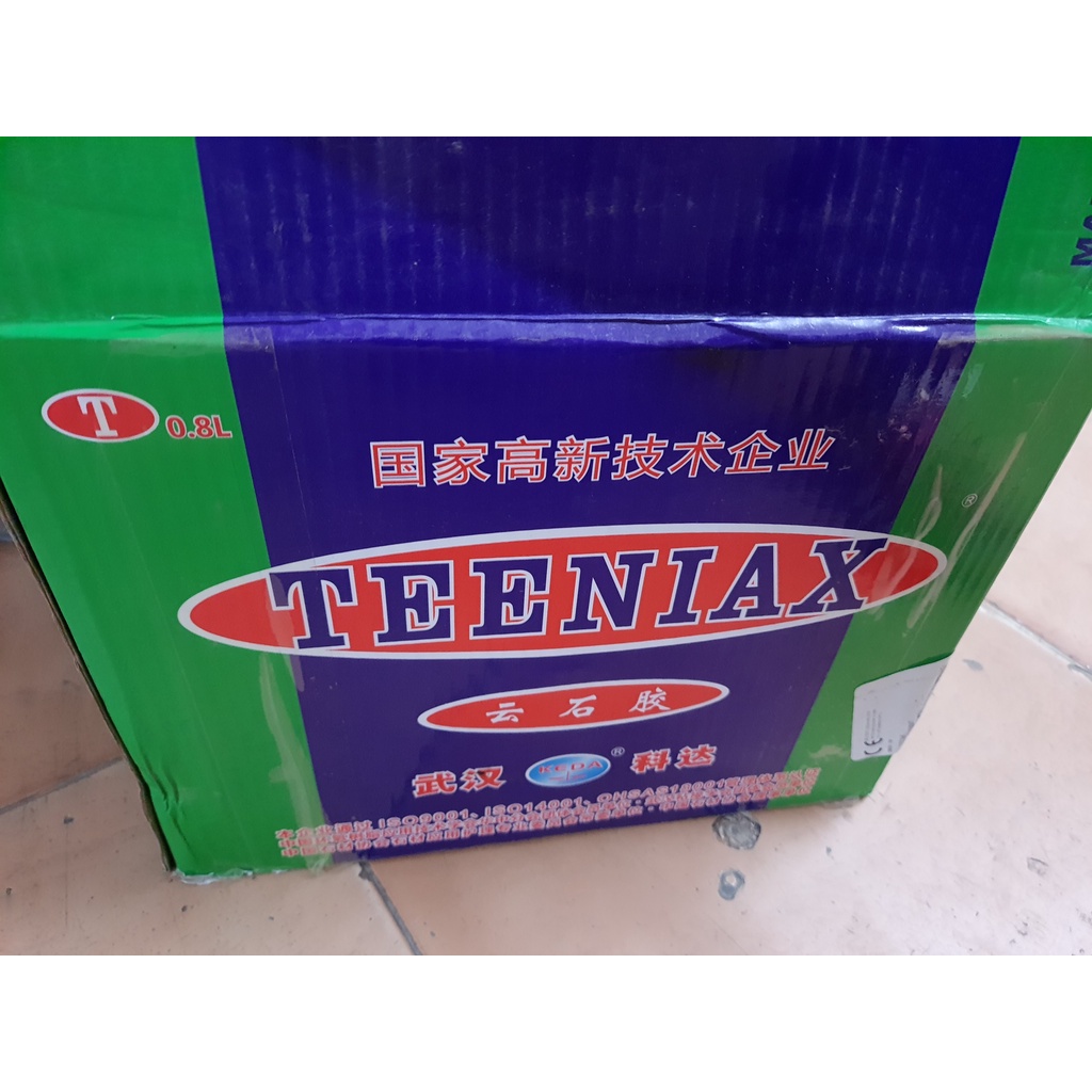 Bộ Keo dán đá gạch đá hoa cương 2 thành phần Teeniax và tuýp pha loại 1kg