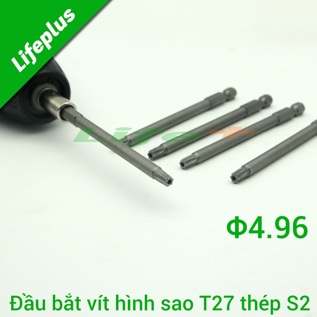 Đầu bắt vít hình sao 100mm chuôi lục