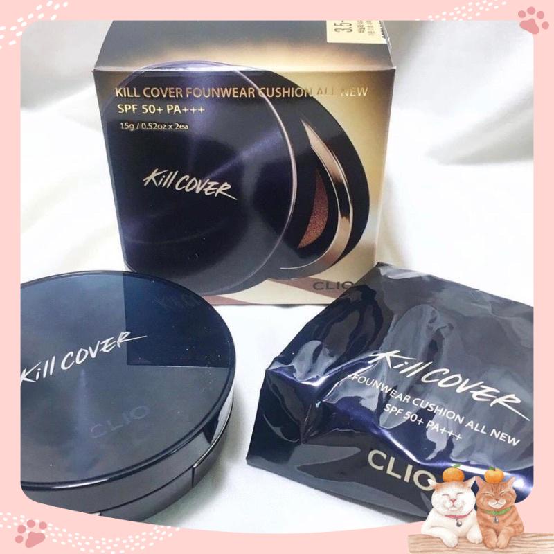 (Mẫu mới) Set Phấn Nước Clio Kill Cover Founwear Cushion XP Primer Tặng kèm lõi