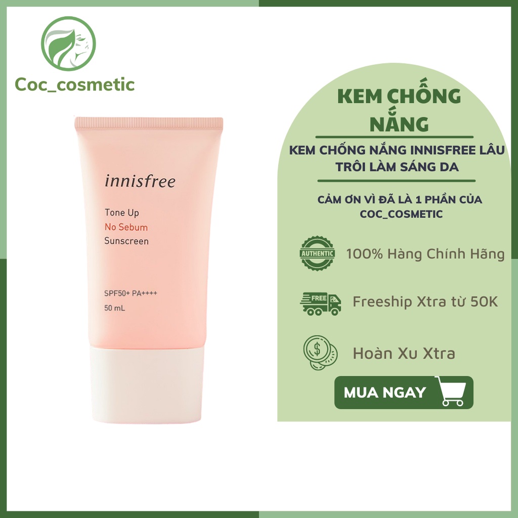 Kem chống nắng innisfree lâu trôi làm sáng da innisfree Intensive Triple Care Sunscreen SPF50+ | BigBuy360 - bigbuy360.vn