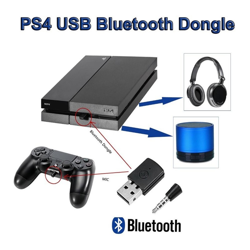 Usb Dongle Phát Tín Hiệu Bluetooth V4.0 Không Dây / Micro Ps4