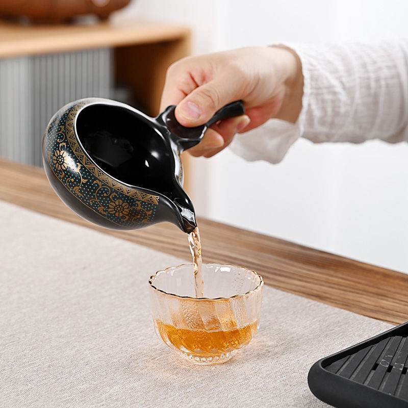 ✲❀cốc trà đạo công bằng gốm sứ Kungfu bộ đồ nội thất bên máy pha trà phụ kiện tách trà trà đạo công lý Bộ lọc trà