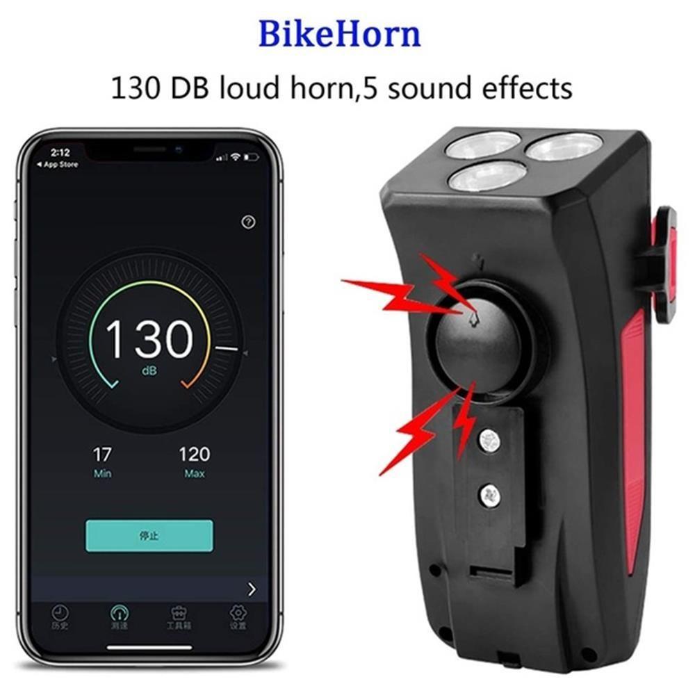 Giá Đỡ Điện Thoại Tích Hợp Đèn Pha 4 Trong 1 Đa Năng Chống Thấm Nước Dành Cho Xe Đạp