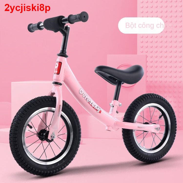 Xe đạp thăng bằng trẻ em trượt hai bánh 14 inch cho bé 12 đồ chơi 2-7 tuổi cũ