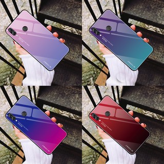 Huawei Honor 8X 9 Lite 10 lite Ốp điện thoại kính cường lực nhiều màu sắc độc đáo cho