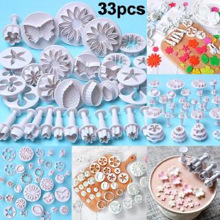 33 Pcs/set Cookie Biscuit Cake Mold Flower Set Baking Accessories