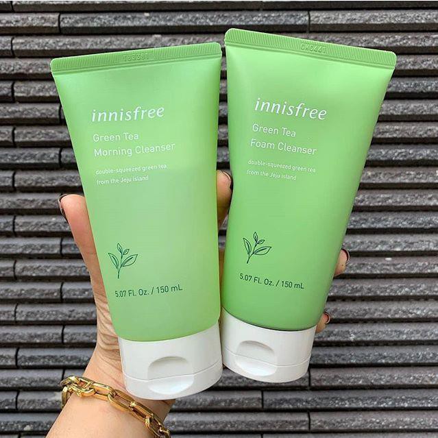 Sữa rửa mặt sạch sâu Innisfree trà xanh cleansing foam 150ml Auth Hàn Quốc