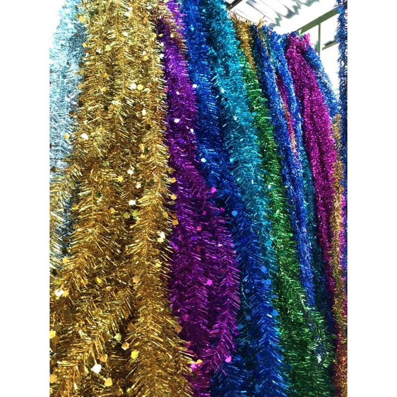 com bo 10 Dây kim tuyến xù đính sao dây dài 2m( giá sx k qua trung gian ) | BigBuy360 - bigbuy360.vn