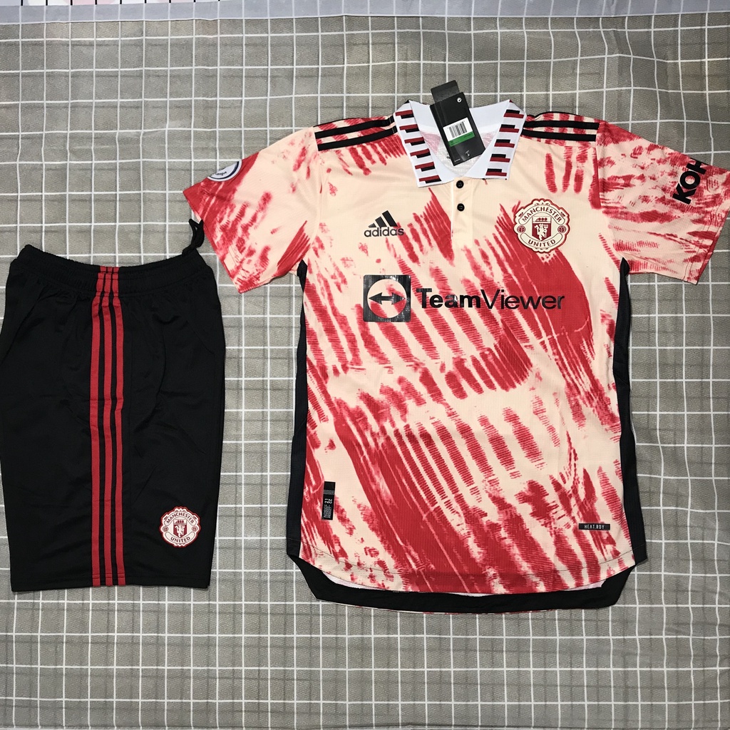 Áo Bóng Đá Câu Lạc Bộ Manchester UTD- Chất Polyeste - Cam 2013 - Hàng Thái Lan